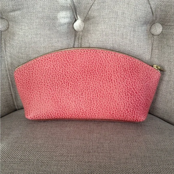 Portland Leather Goods Eclipse Makeup Bag in Flamingo - Picture 1 of 4